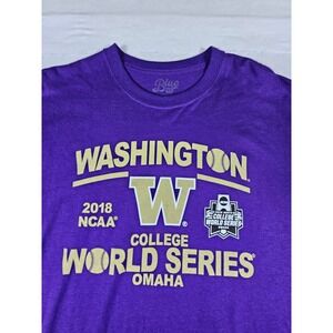 Blue 84 Washington Huskies 2018‎ NCAA College World Series T-Shirt Purple XXL